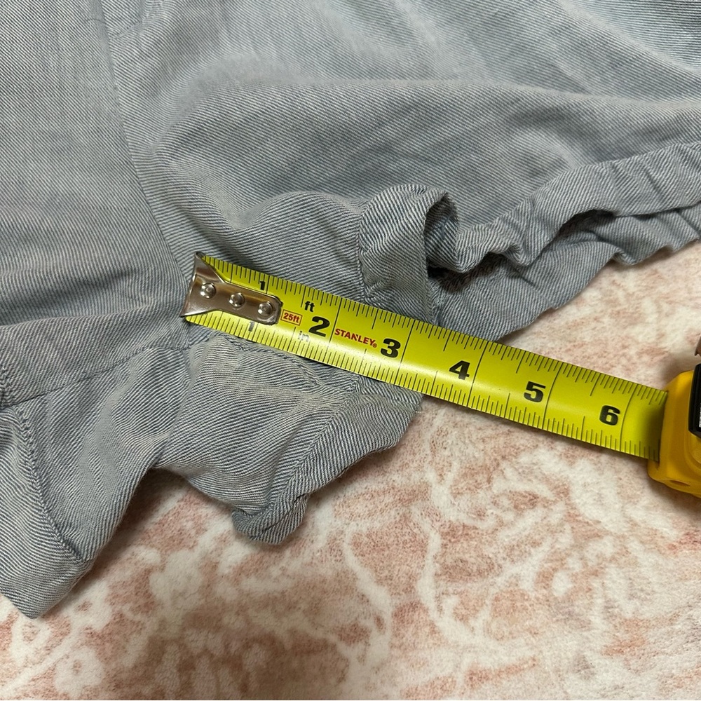 Blue Ruffle Edge Shorts WHO WHAT WEAR - Picture 9 of 11